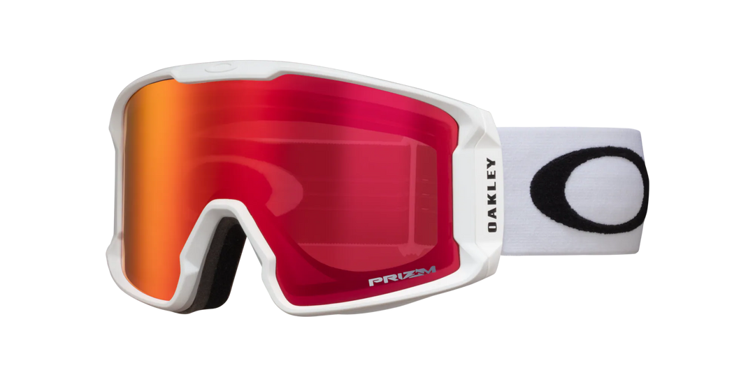 Oakley Line Miner L Matte White Prizm Snow Torch Iridium - Gogle snowboardowe