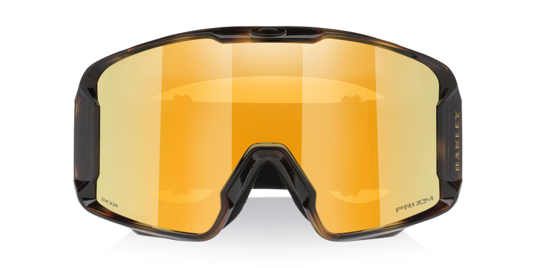 Oakley Line Miner L Brown Tortoise Prizm Snow 24K - Gogle snowboardowe