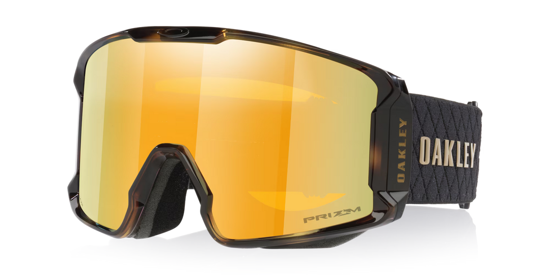 Oakley Line Miner L Brown Tortoise Prizm Snow 24K - Gogle snowboardowe