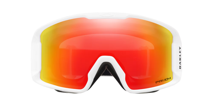 Oakley Line Miner M Matte White Prizm Snow Torch Iridium - Gogle snowboardowe