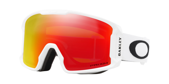 Oakley Line Miner M Matte White Prizm Snow Torch Iridium - Gogle snowboardowe