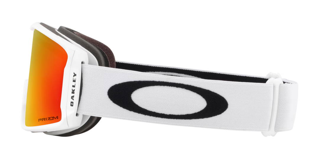 Oakley Line Miner M Matte White Prizm Snow Torch Iridium - Gogle snowboardowe