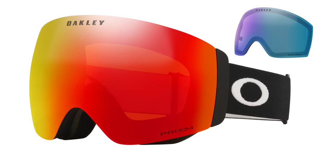 Oakley Flight Deck Pro M Matte Black Prizm Torch &amp; Prizm Iced