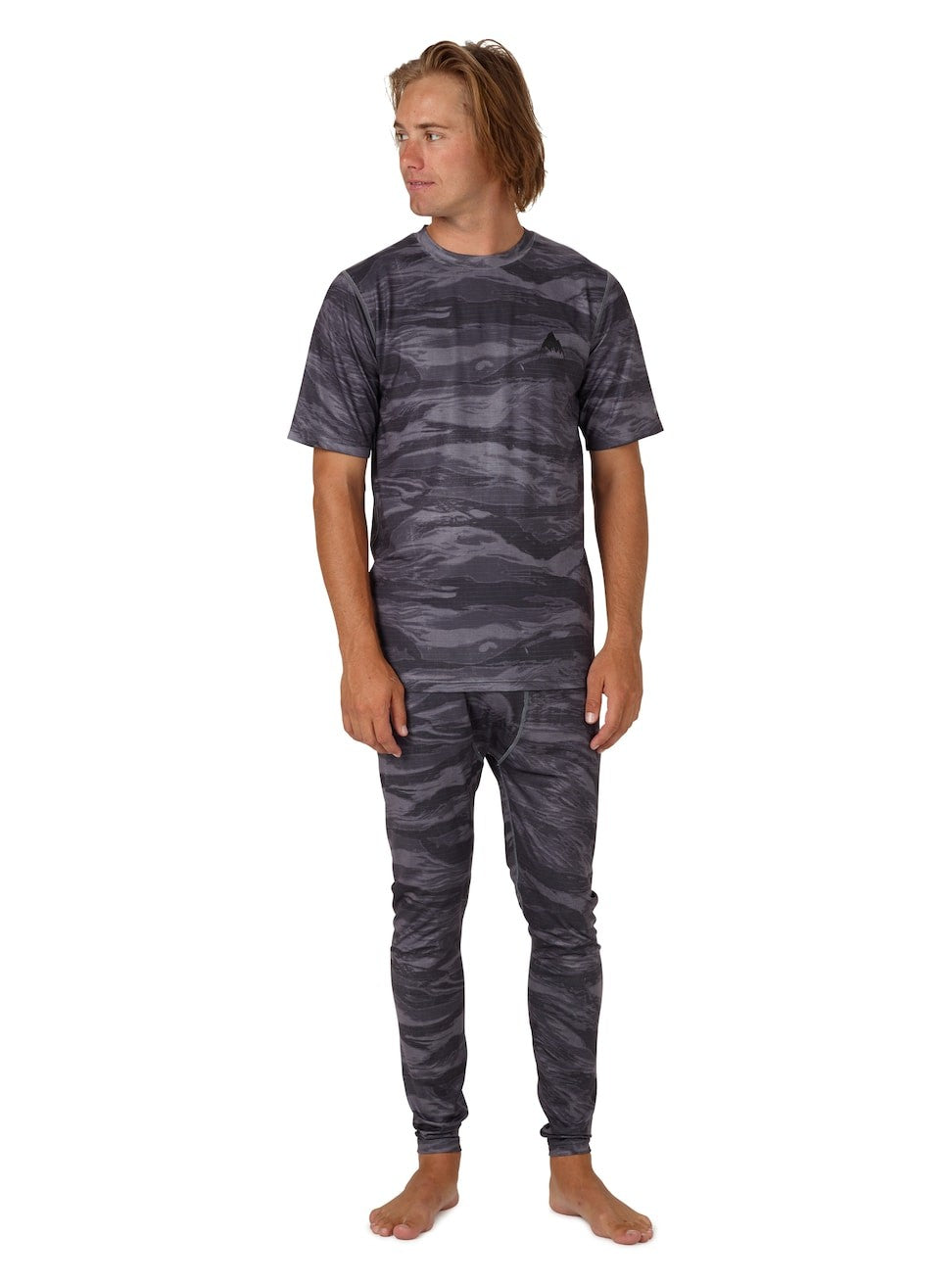 Burton Męskie Spodnie Termiczne Lightweight Szary Tygrys