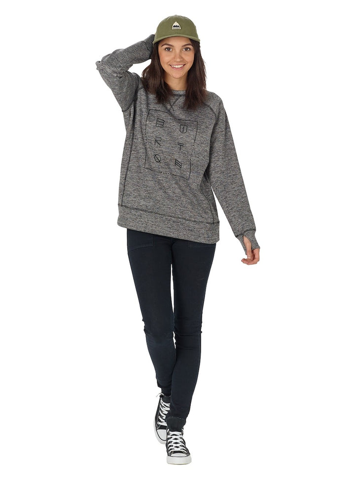 Burton Bluza Damska Quartz Crew True Black Heather