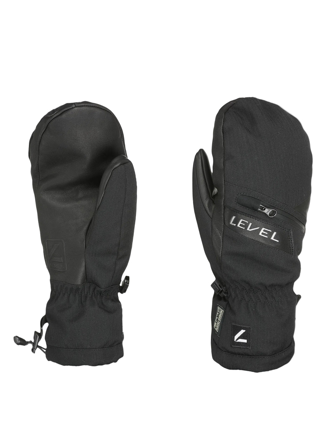 Level Switchback Mitt Black - Męskie Rękawice Snowboardowe