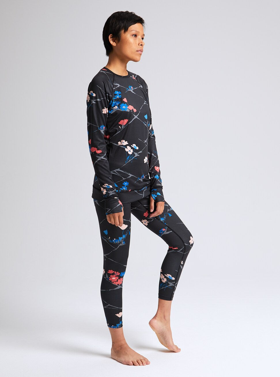 Burton Damskie Spodnie Termiczne Lightweight X Kwieciste