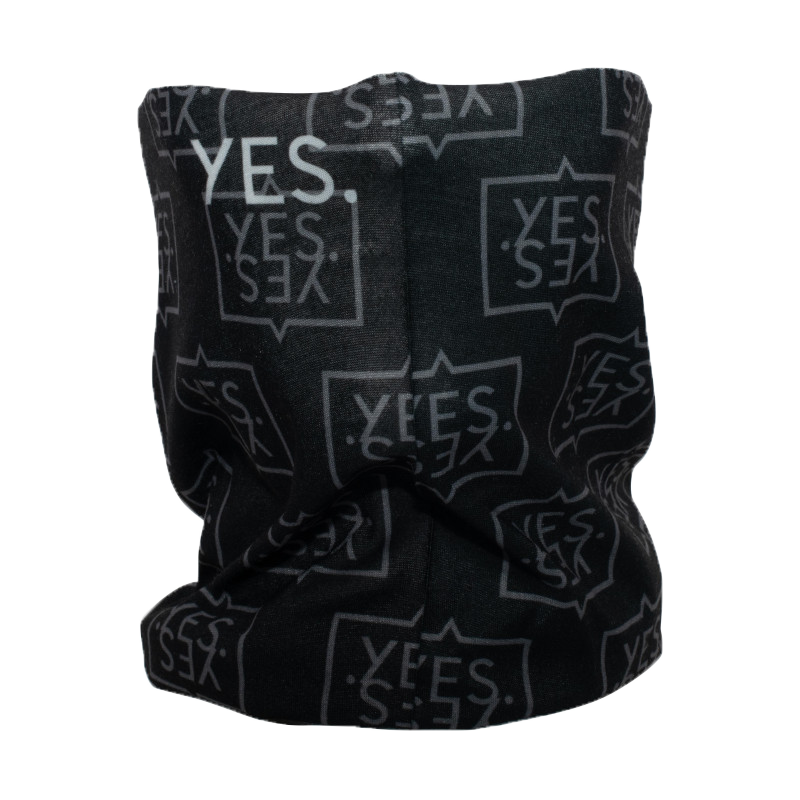 YES NECK WARMER LOGO BLACK