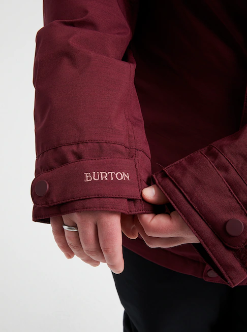Burton Damska Kurtka Jet Set Bordowa 2022