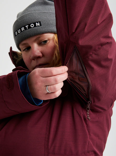 Burton Damska Kurtka Jet Set Bordowa 2022