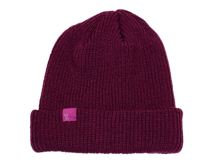 Yes Czapka Beanie Cuff Bordowa