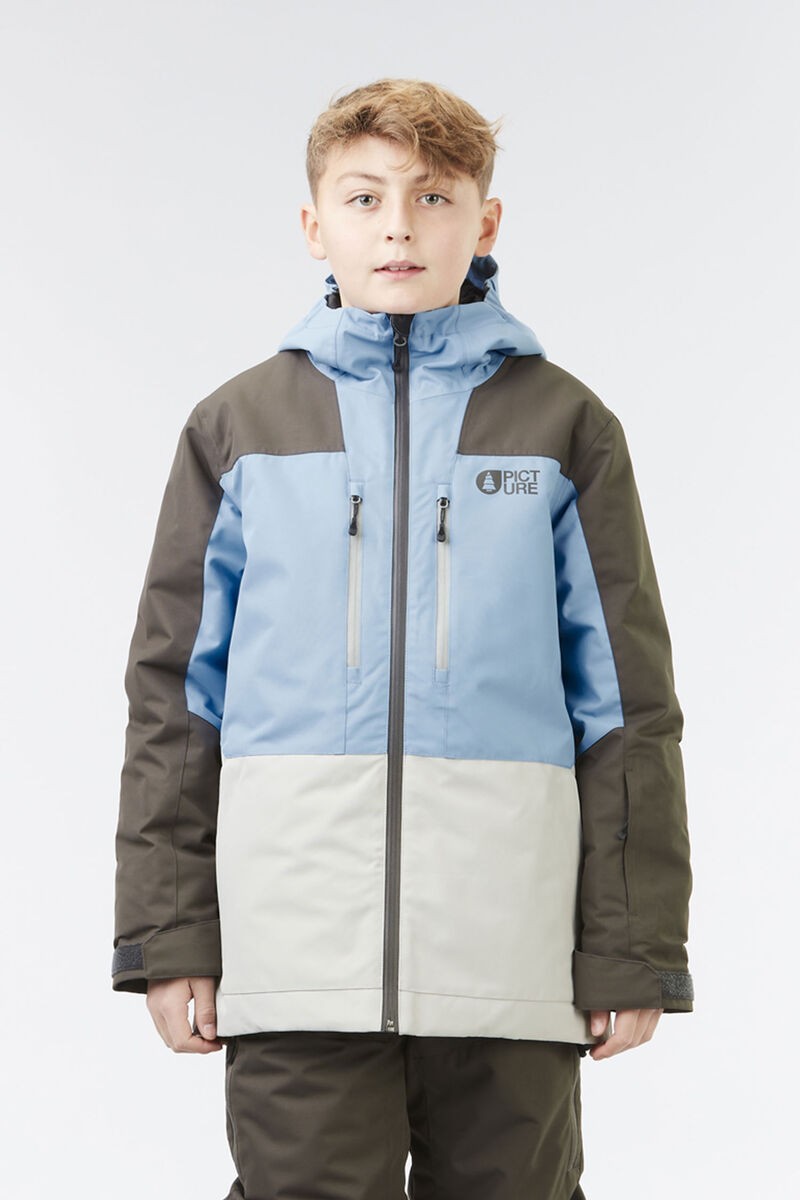Picture Organic Juniorska Kurtka Daumy 10/10 Allure Blue/Raven Grey