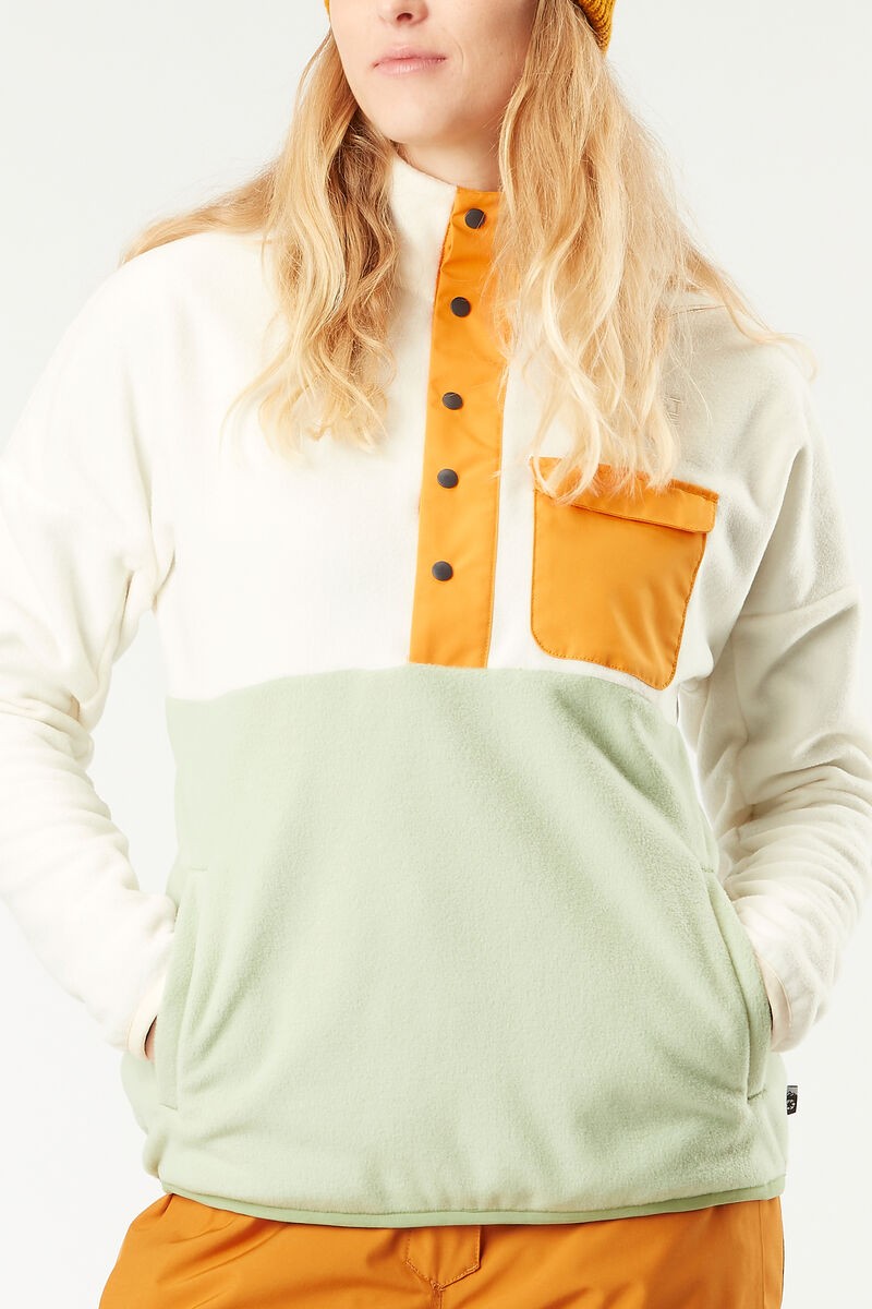 Picture Organic Damska Bluza Arcca 1/4 Zip Light Milk