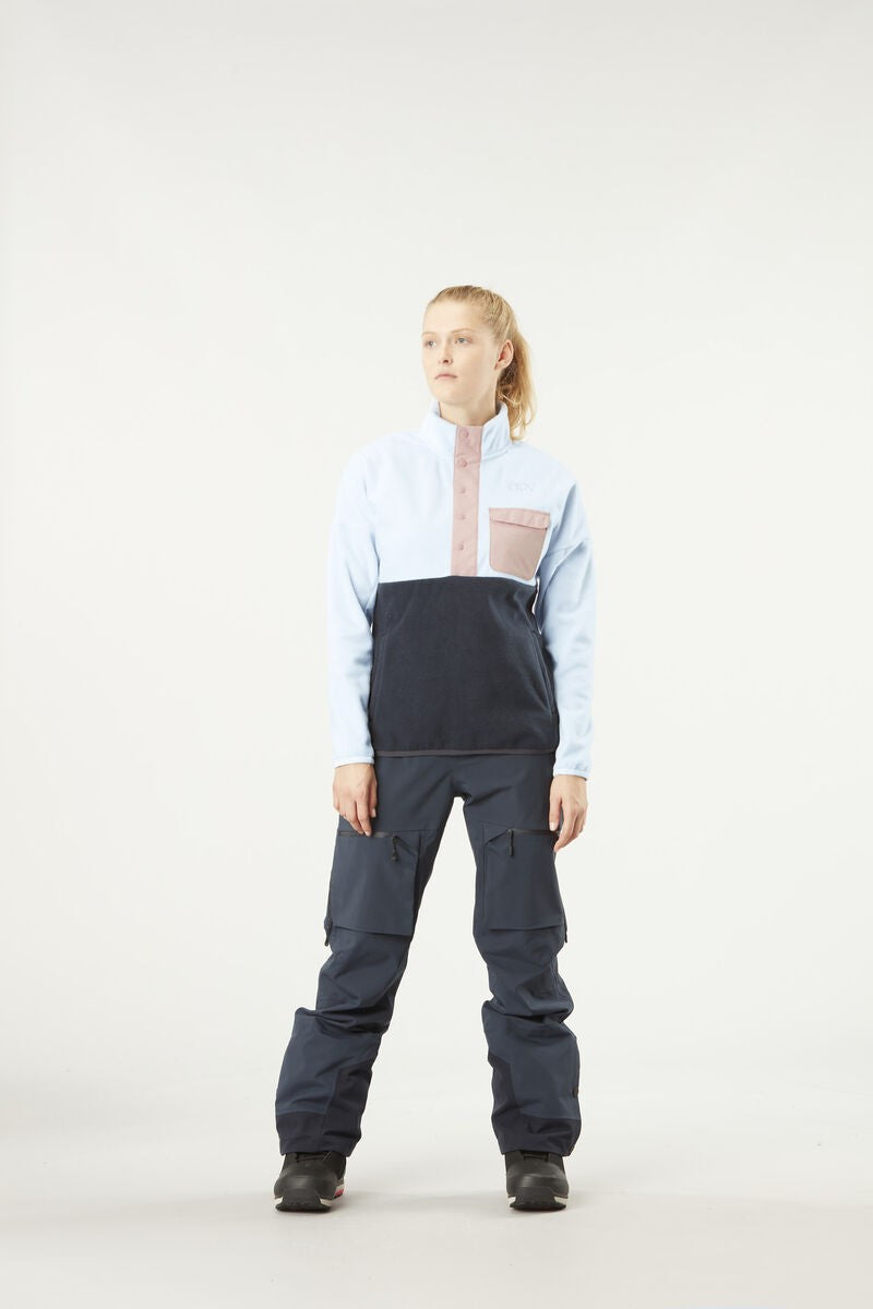 Picture Organic Damska Bluza Arcca 1/4 Zip Ice Melt/Granatowa