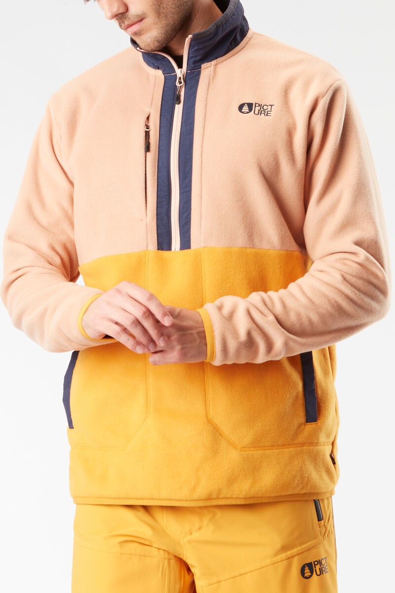 Picture Organic Męska Bluza Mathew 1/4 Zip Autumn Blaze