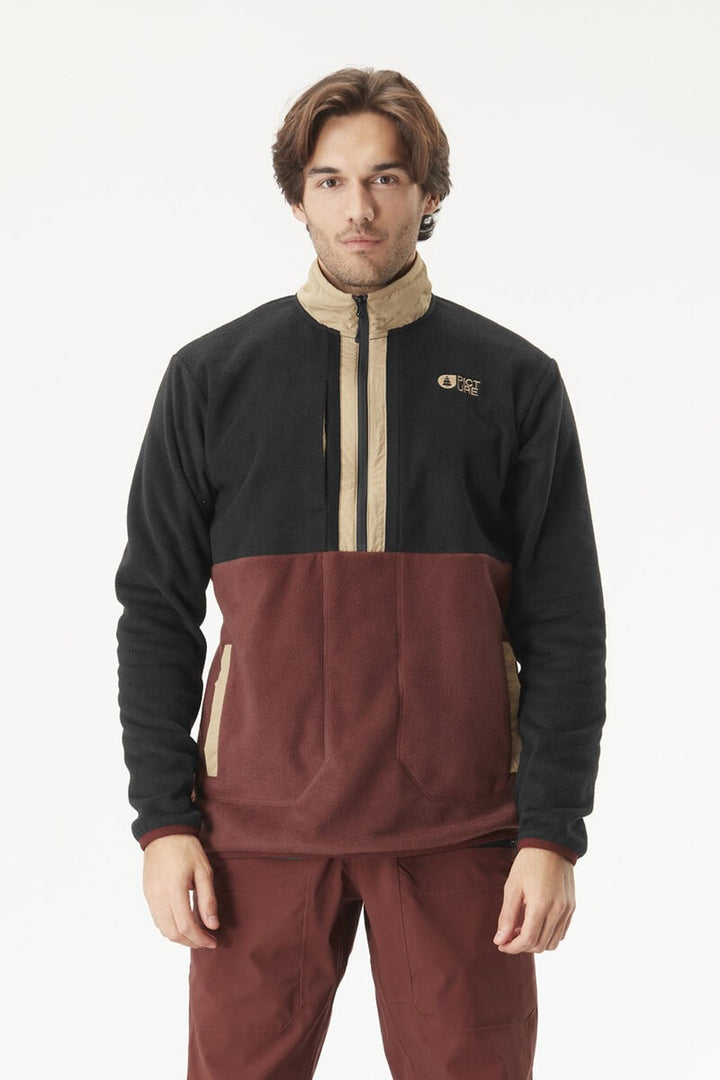 Picture Organic Męska Bluza Mathew 1/4 Zip Andorra/Black
