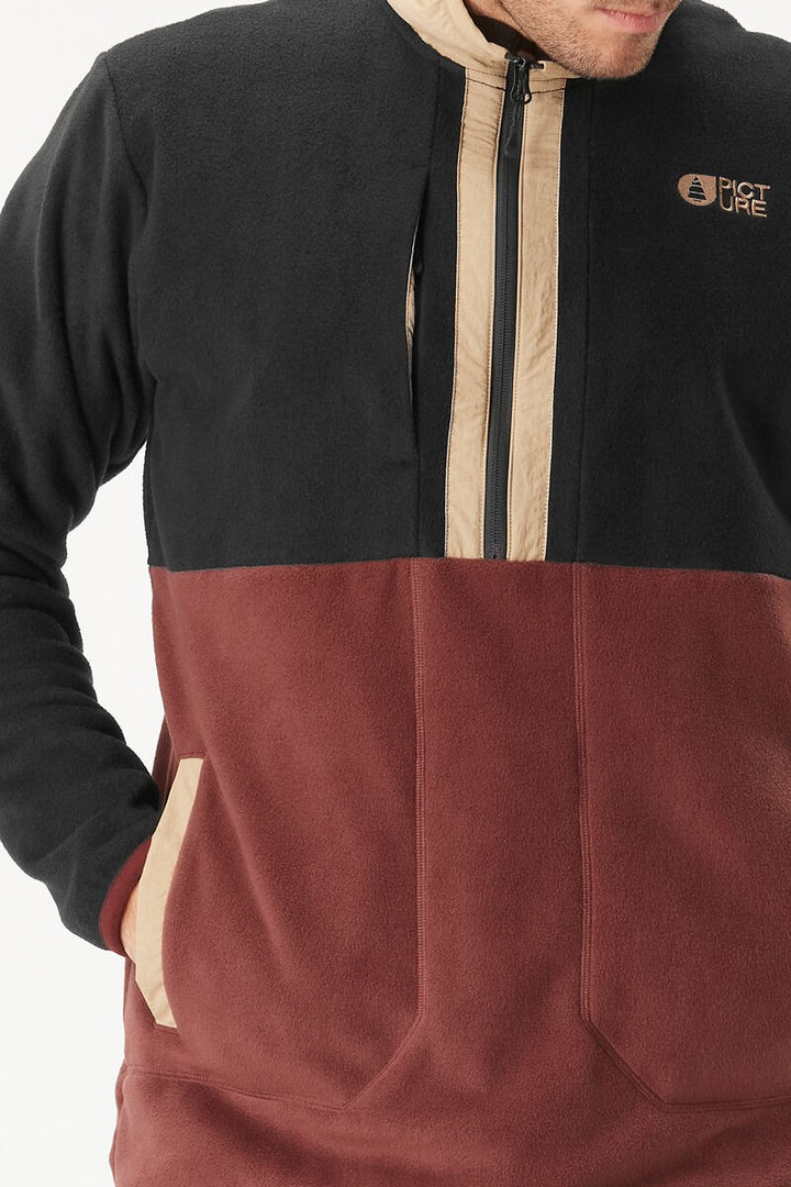 Picture Organic Męska Bluza Mathew 1/4 Zip Andorra/Black
