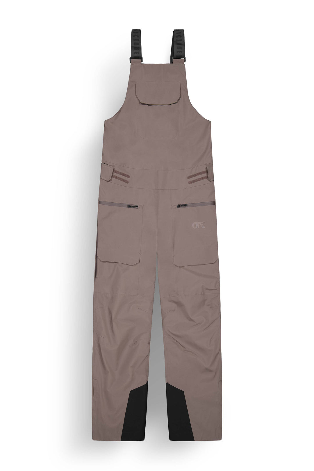 Picture Organic Damskie Spodnie na Szelkach U62 20/15 Deep Taupe