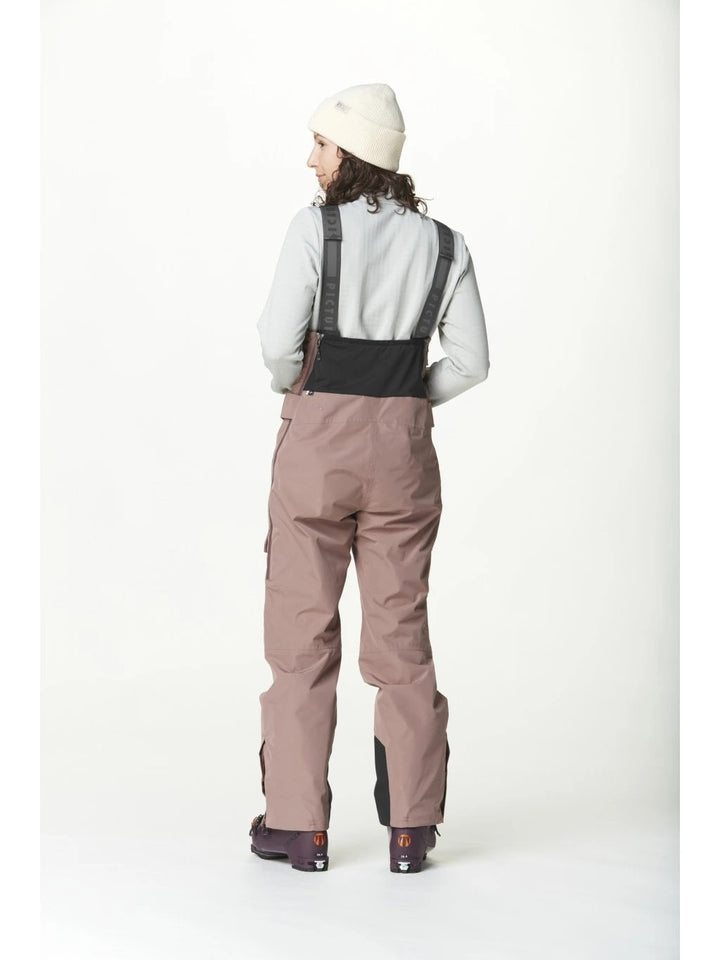 Picture Organic Damskie Spodnie na Szelkach U62 20/15 Deep Taupe