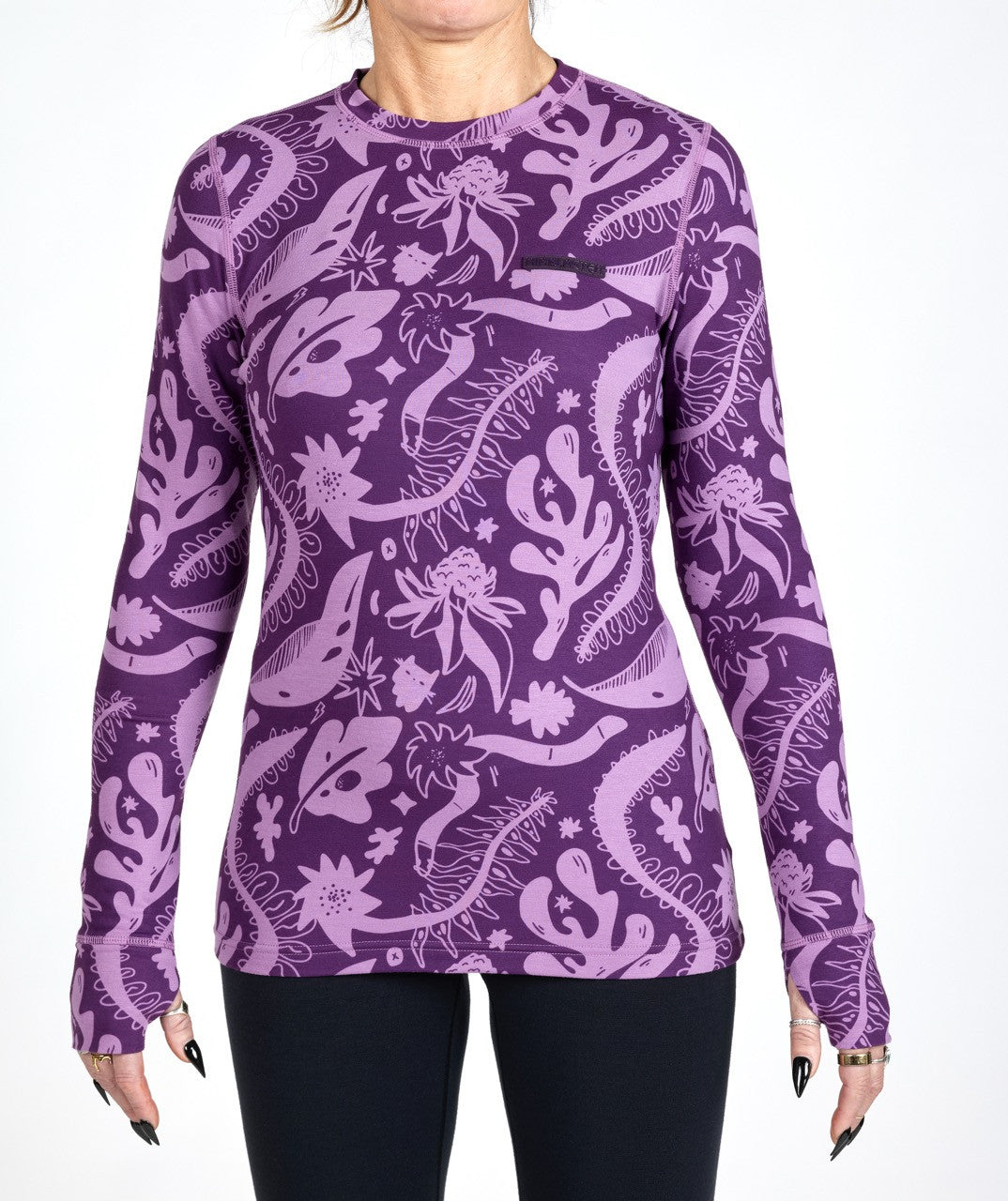 Airblaster Damska Bluzka Base Layer Blackberry Earth Life
