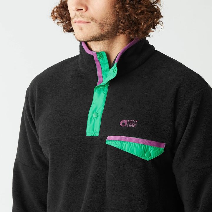 Picture Organic Meski Polar Arcca 1/4 Zip Black