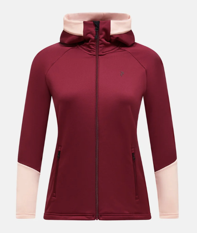 Peak Performance Damska Bluza Rider Essentials Zip Vertical Zenith/Peach Fuzz