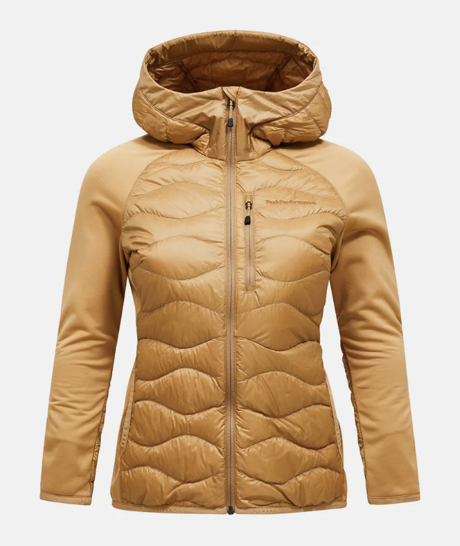 Peak Performance Damskia Bluza Helium Down Hybrid Hood Sierra Sand