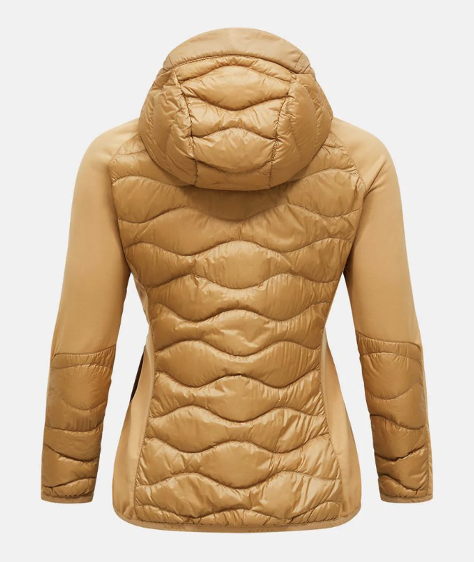 Peak Performance Damskia Bluza Helium Down Hybrid Hood Sierra Sand