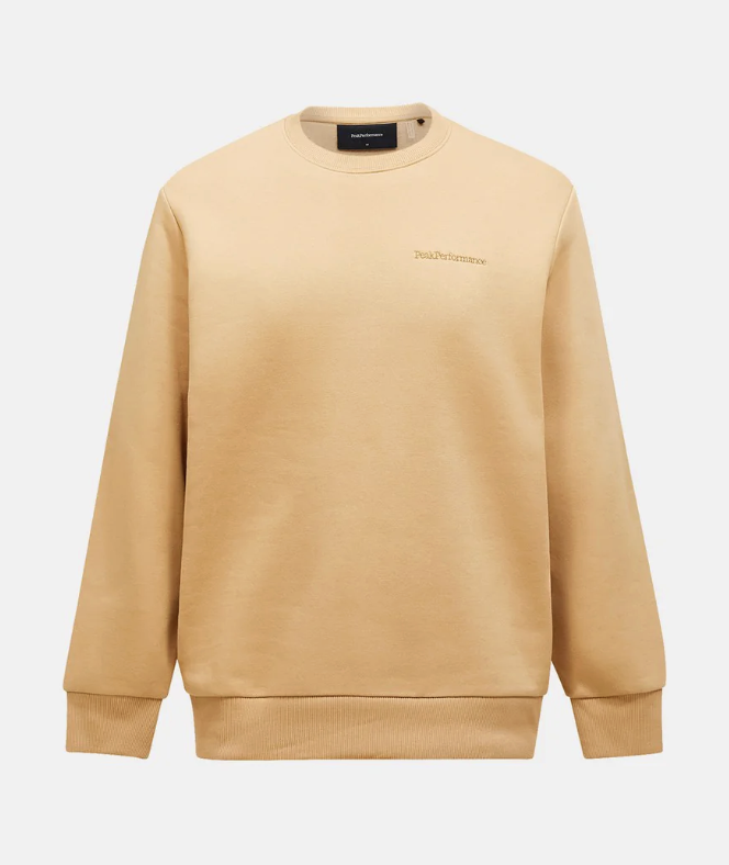 Peak Performance Meska Bluza Original Small Logo Sierra Sand