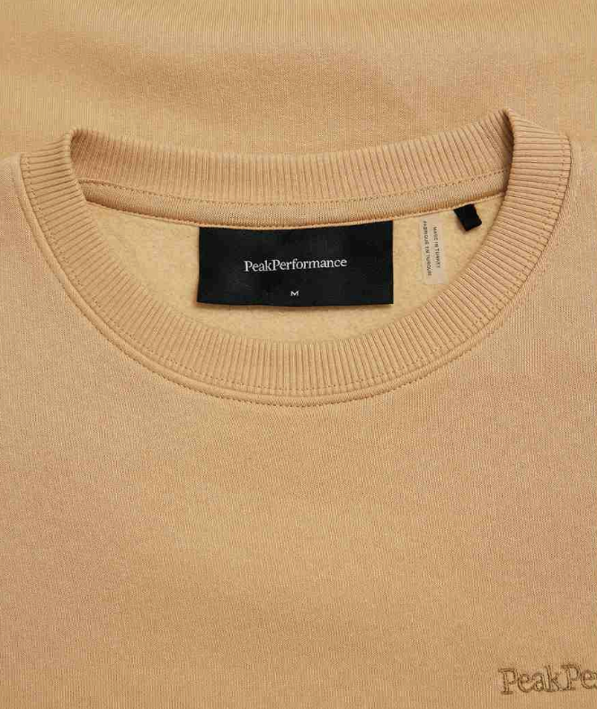 Peak Performance Meska Bluza Original Small Logo Sierra Sand