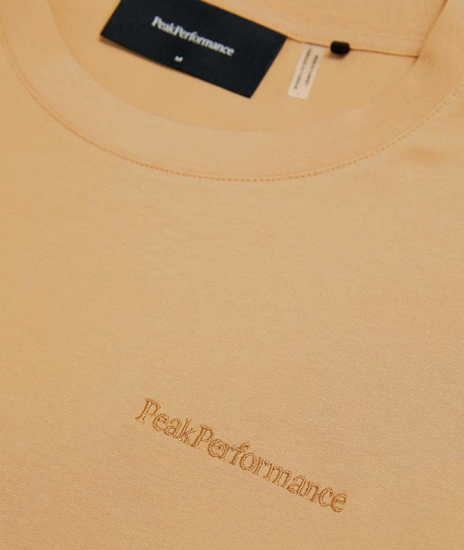 Peak Performance Meski T-Shirt Original Small Logo Sierra Sand