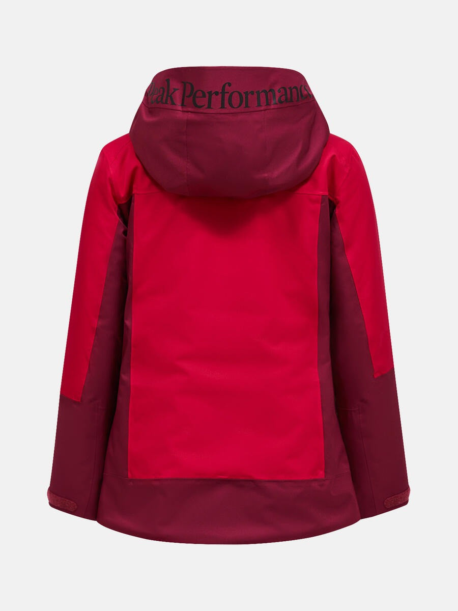 Peak Performance Damska Kurtka Rider Tech Insulated Vertical Zenith/Burgundy