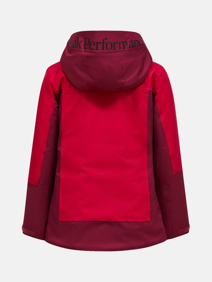 Peak Performance Damska Kurtka Rider Tech Insulated Vertical Zenith/Burgundy
