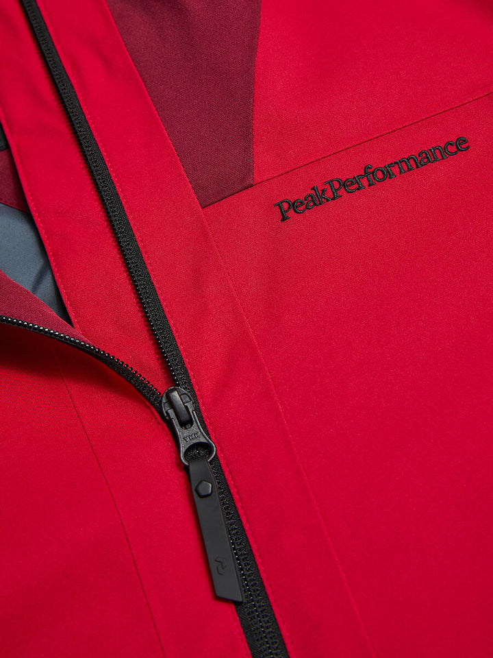 Peak Performance Damska Kurtka Rider Tech Insulated Vertical Zenith/Burgundy