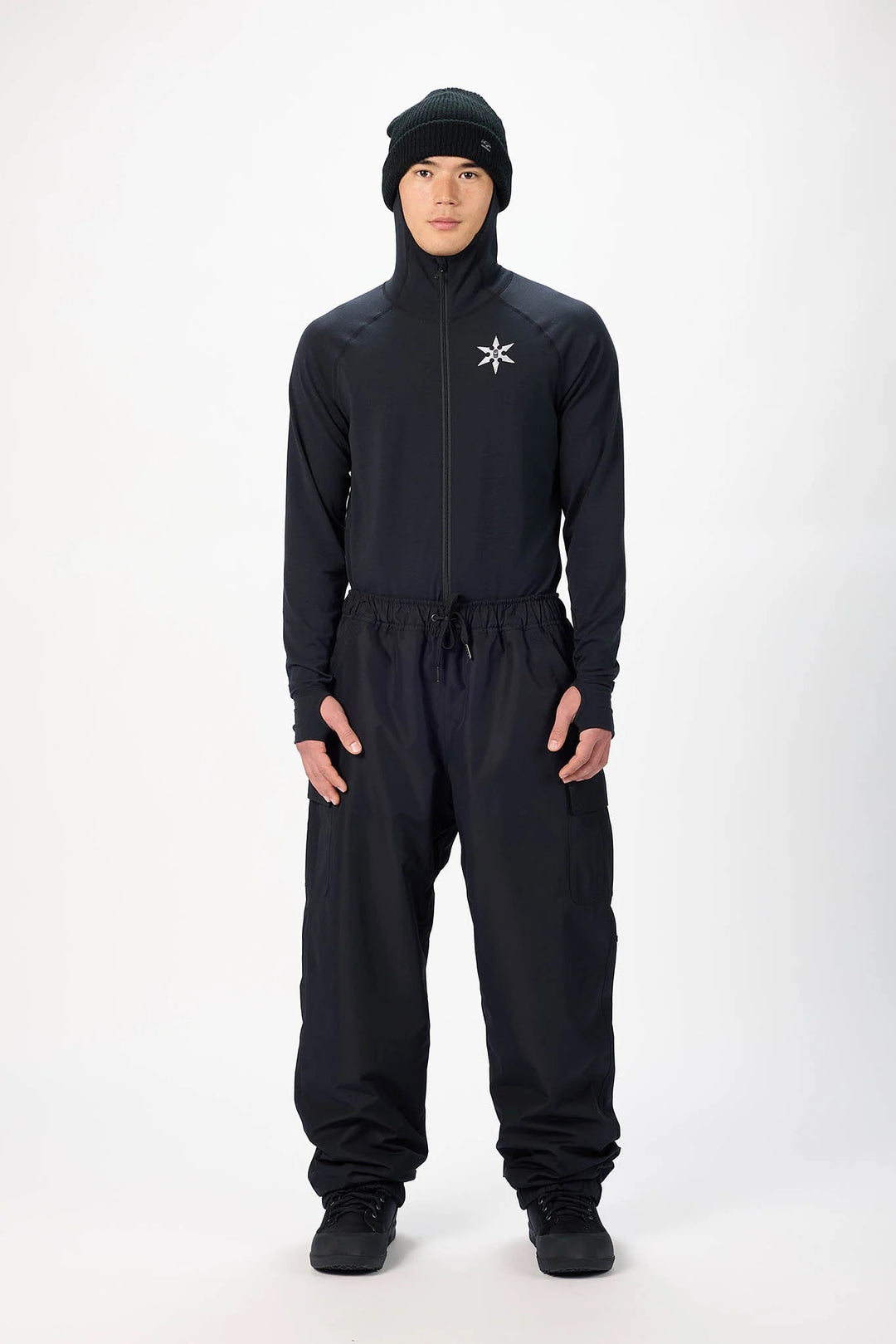 Airblaster Access Cargo Pant Black - Męskie spodnie snowboardowe