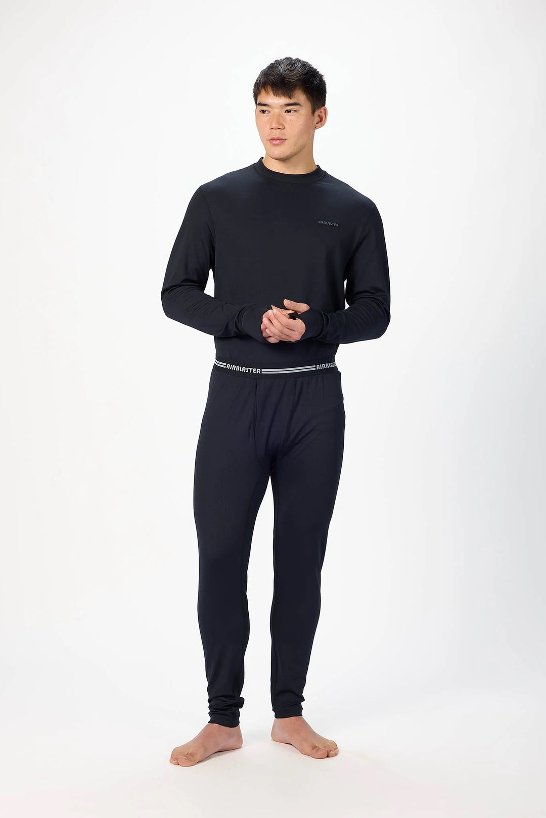 Airblaster Base Layer Bottom Black HQ - Męskie spodnie termiczne