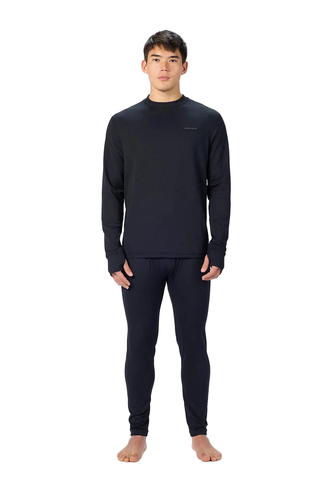Airblalster Base Layer Top Black HQ - Męska bluzka termiczna