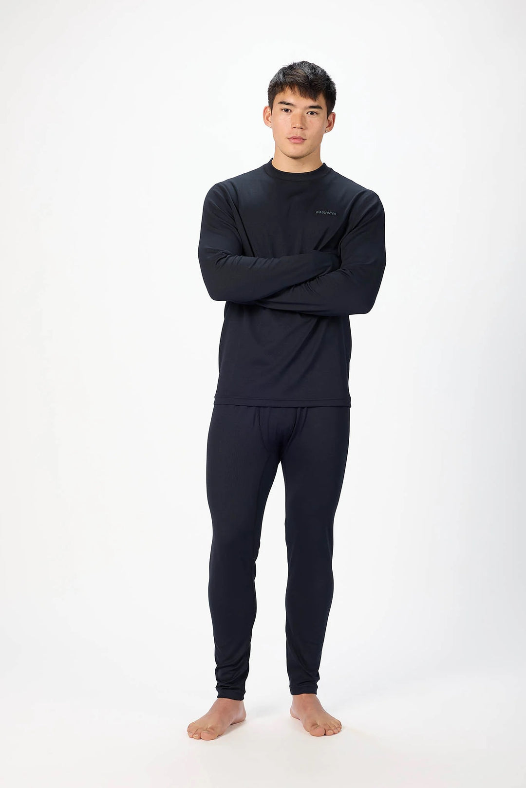 Airblalster Base Layer Top Black HQ - Męska bluzka termiczna