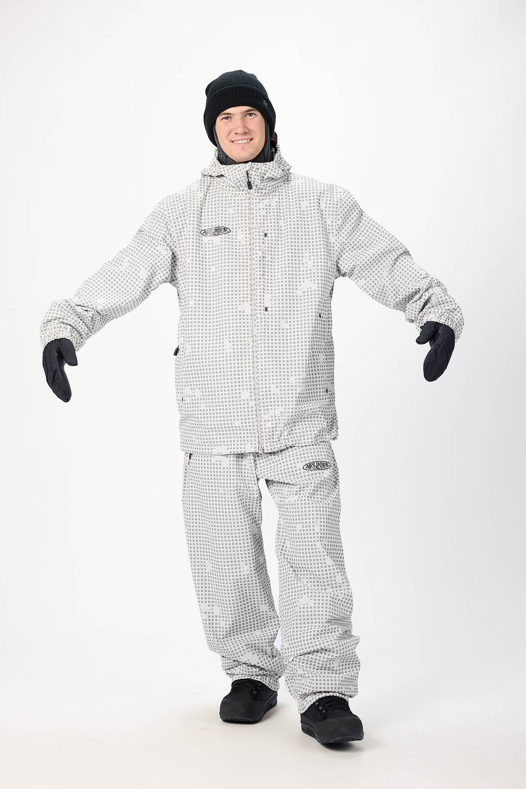 Airblaster Beast Access Jacket Snow Grid - Męska kurtka snowboardowa