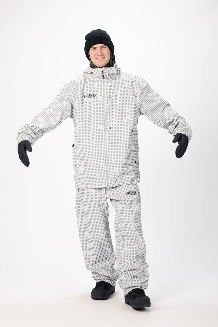Airblaster Beast Access Jacket Snow Grid - Męska kurtka snowboardowa
