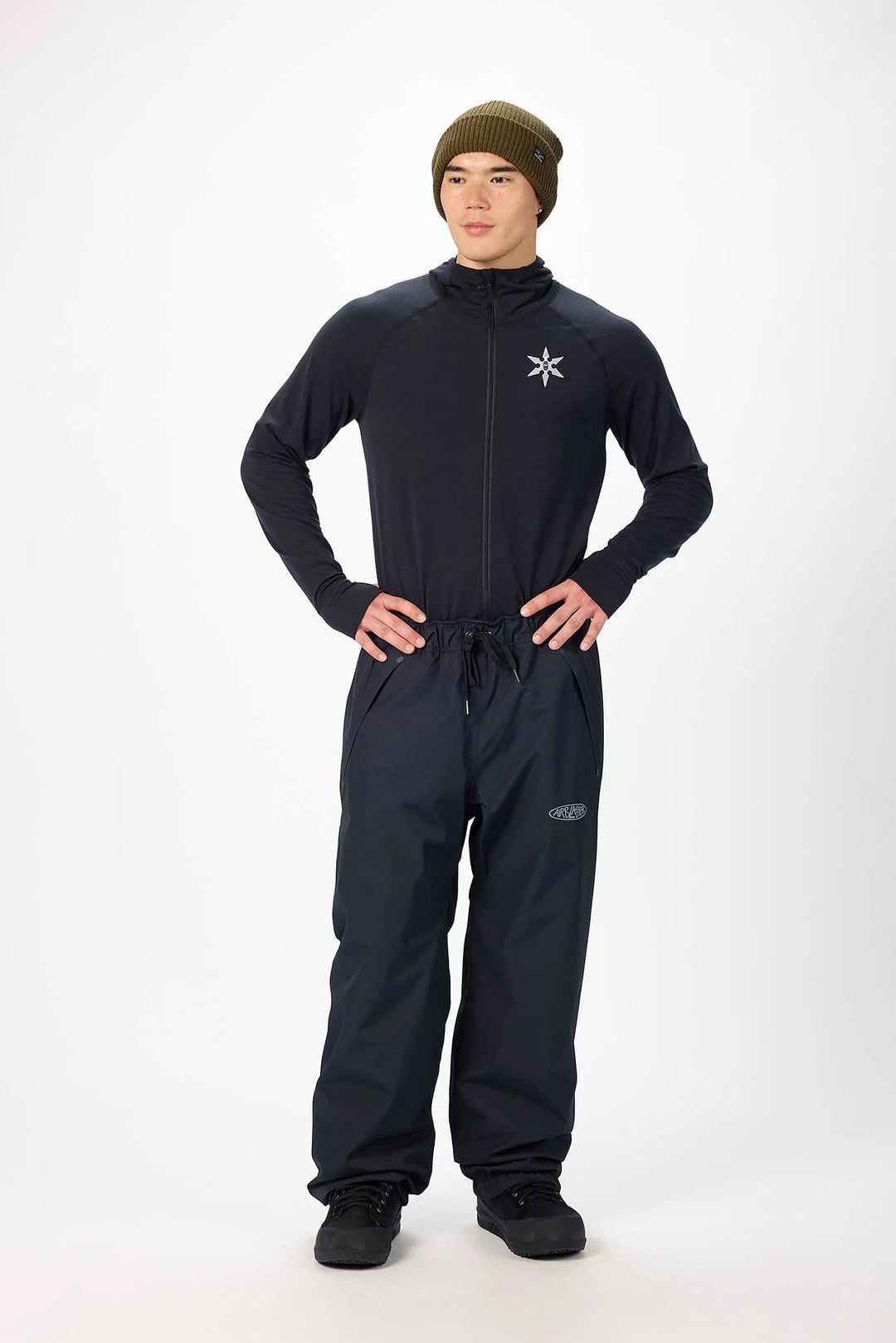 Airblaster Beast Access Pant Black - Męskie spodnie snowboardowe