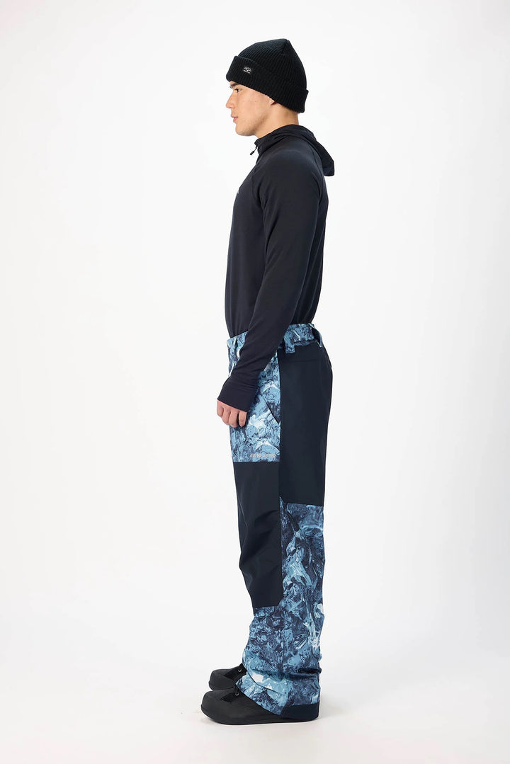 Airblaster Beast Pant Bode Black Ice - Męskie spodnie snowboardowe