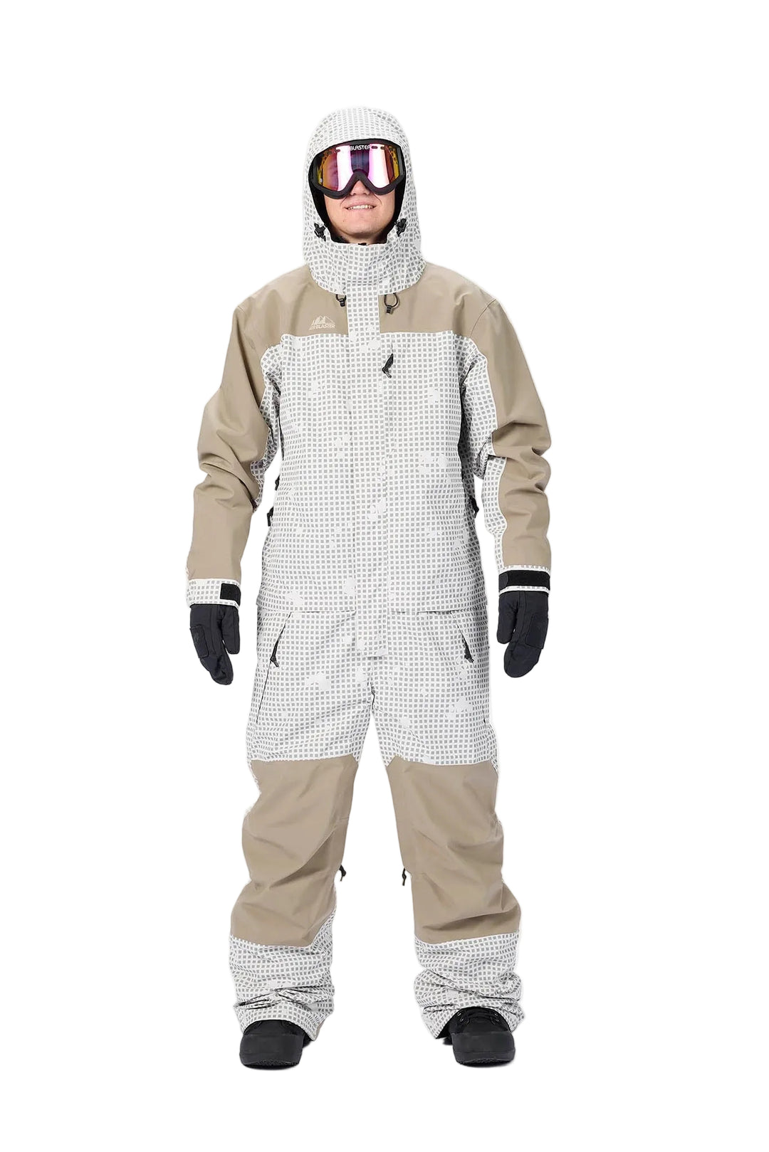 Airblaster Beast Suit Snow Grid - Męski kombinezon snowboardowy
