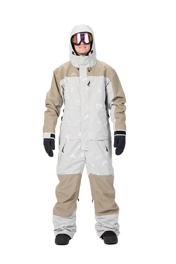 Airblaster Beast Suit Snow Grid - Męski kombinezon snowboardowy
