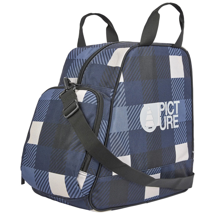 Picture Organic Shoes Blueplaid Print - Pokrowiec Na Buty Snowboardowe
