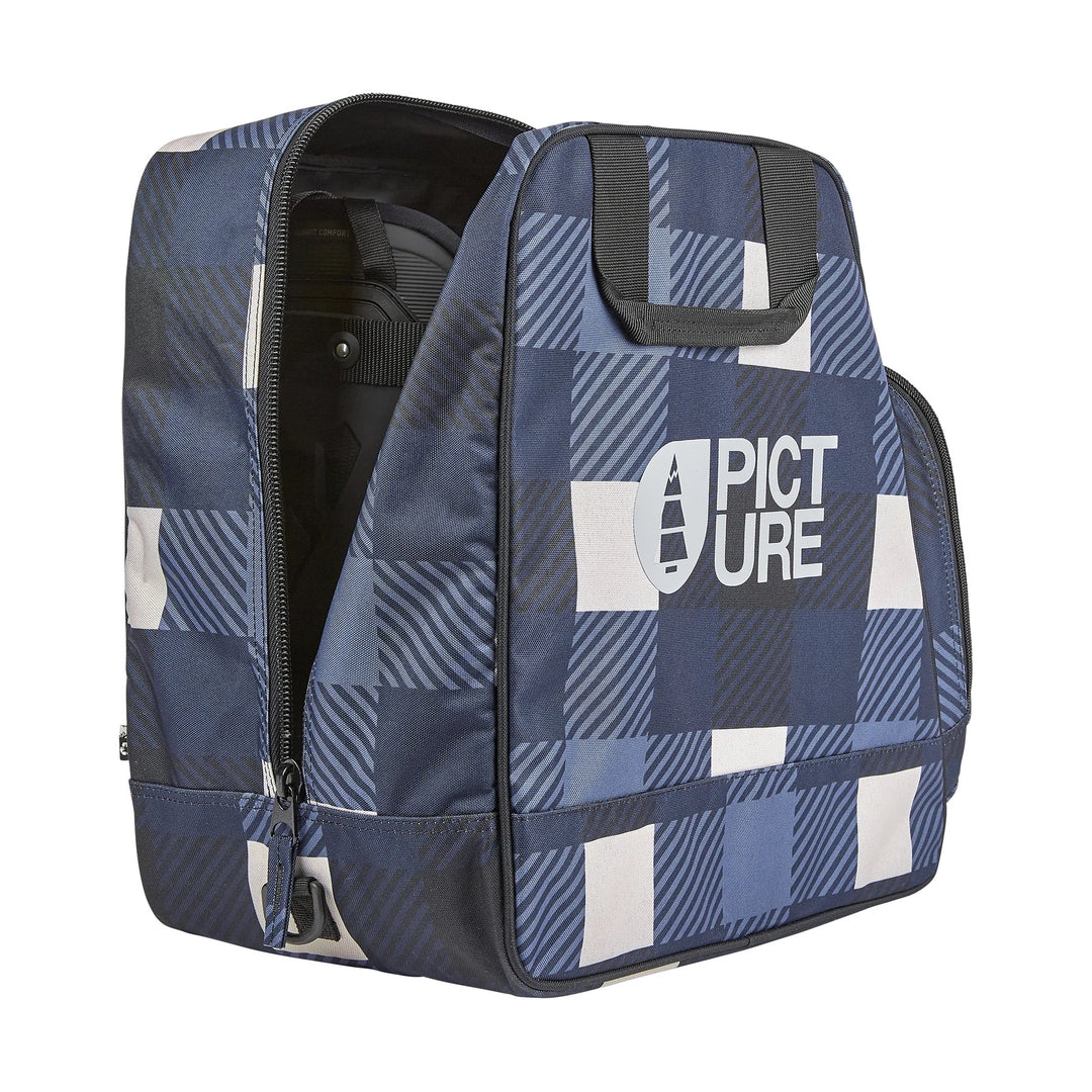 Picture Organic Shoes Blueplaid Print - Pokrowiec Na Buty Snowboardowe