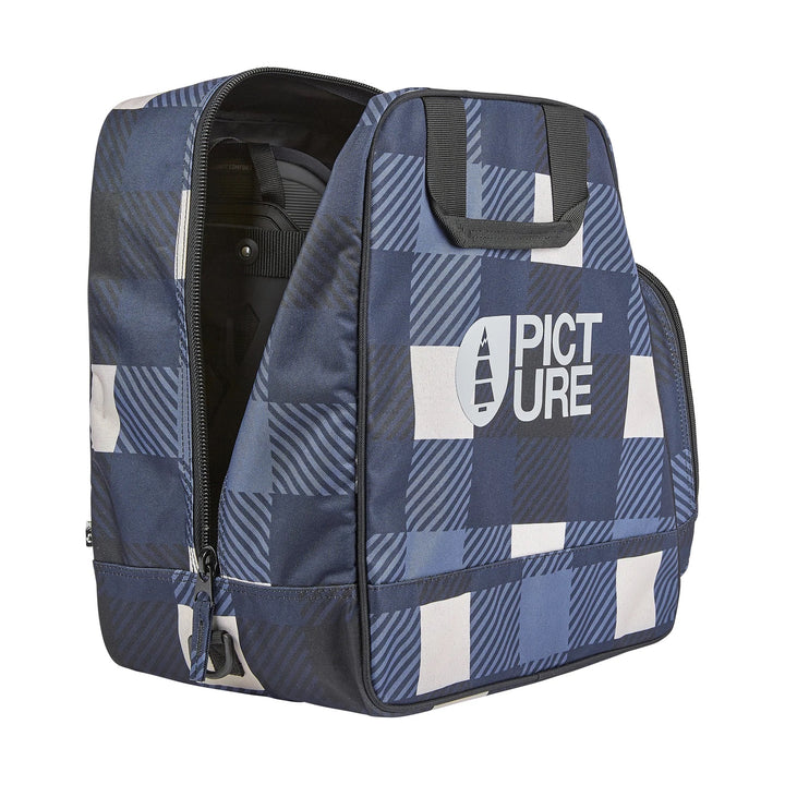 Picture Organic Shoes Blueplaid Print - Pokrowiec Na Buty Snowboardowe