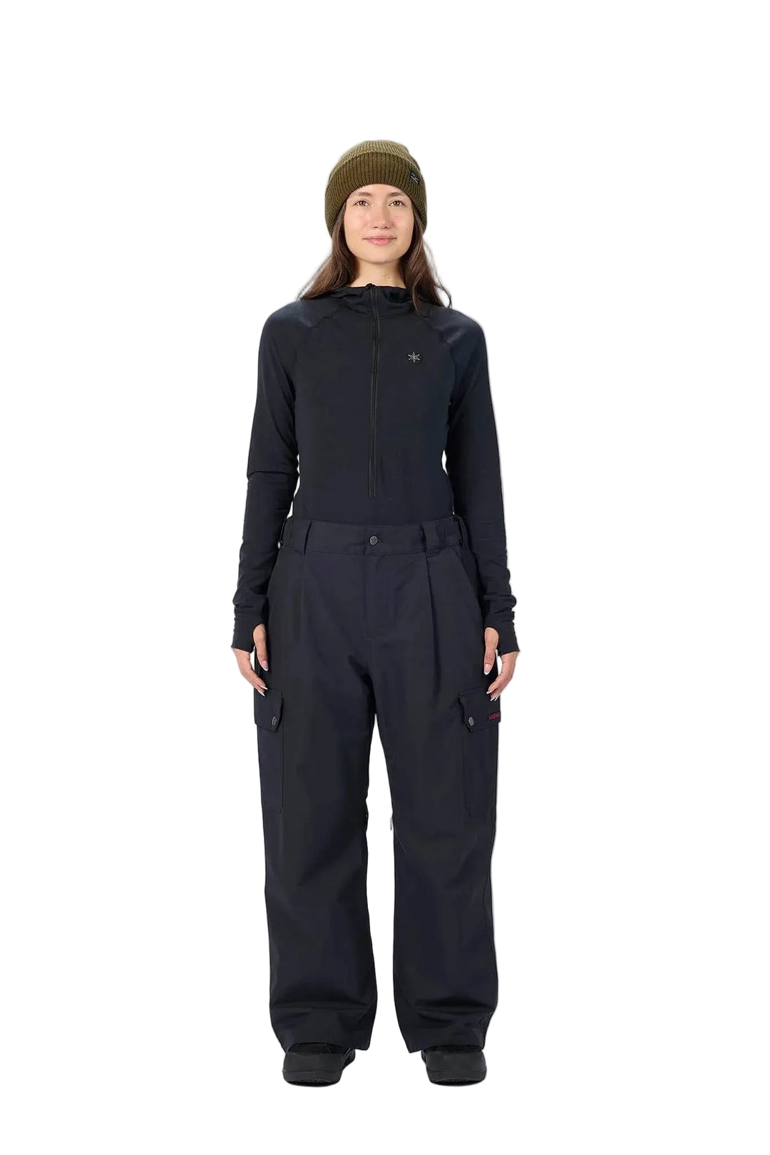 Airblaster Cypress Pant Insulated Nai Black - Damskie spodnie snowboardowe