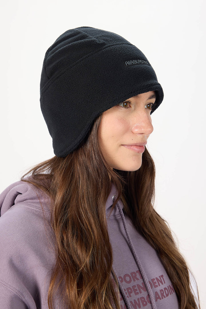 Airblaster Dropdown Fleece Hat Black - Czapka zimowa