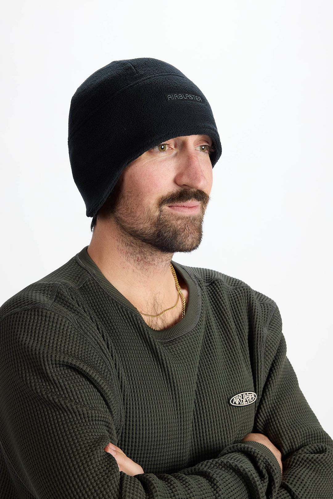 Airblaster Dropdown Fleece Hat Black - Czapka zimowa